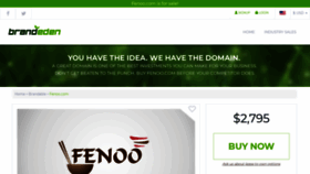 What Fenoo.com website looked like in 2018 (5 years ago)