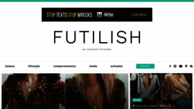 What Futilish.com website looked like in 2018 (5 years ago)