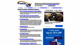 What Freebieking.com website looked like in 2018 (5 years ago)