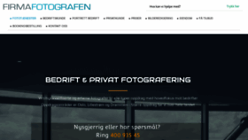 What Firmafotografen.no website looked like in 2018 (5 years ago)