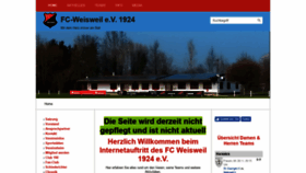 What Fc-weisweil.de website looked like in 2018 (5 years ago)