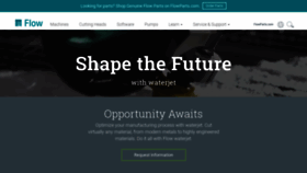 What Flowwaterjet.com website looked like in 2018 (6 years ago)