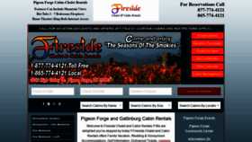 What Firesidechalets.com website looked like in 2018 (5 years ago)