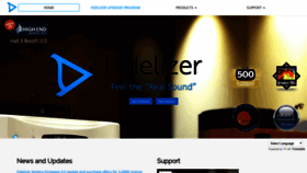 What Fidelizer-audio.com website looked like in 2018 (5 years ago)