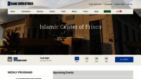 What Friscomasjid.org website looked like in 2018 (5 years ago)
