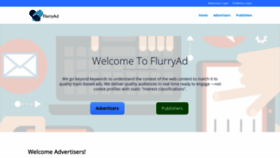 What Flurryad.com website looked like in 2018 (5 years ago)