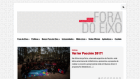 What Foradoeixo.org.br website looked like in 2018 (5 years ago)