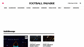What Footballparadise.com website looked like in 2018 (5 years ago)