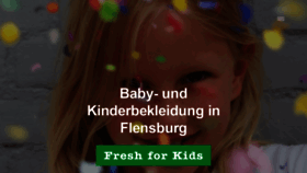 What Freshforkids.de website looked like in 2018 (5 years ago)