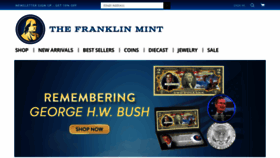 What Franklinmint.com website looked like in 2018 (5 years ago)