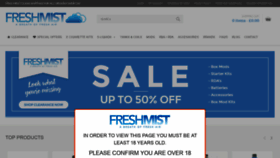 What Freshmistuk.co.uk website looked like in 2018 (5 years ago)