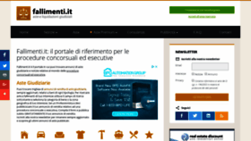 What Fallimenti.it website looked like in 2018 (5 years ago)