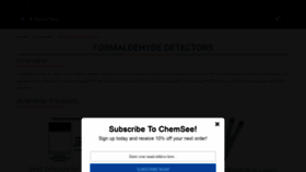What Formaldehydetests.com website looked like in 2018 (5 years ago)