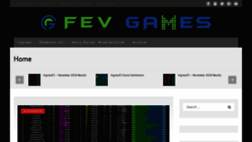 What Fevgames.net website looked like in 2018 (5 years ago)