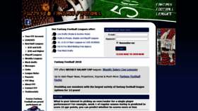 What Fuzzysfantasyfootball.com website looked like in 2018 (5 years ago)