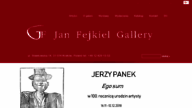 What Fejkielgallery.com website looked like in 2018 (5 years ago)