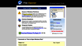 What Fileopener.com website looked like in 2018 (5 years ago)