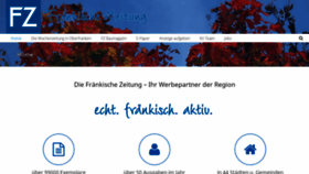 What Fraenkischezeitung.de website looked like in 2018 (5 years ago)