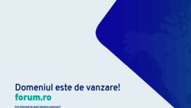 What Forum.ro website looked like in 2018 (6 years ago)