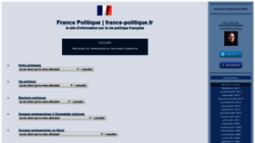 What France-politique.fr website looked like in 2018 (5 years ago)