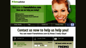 What Fameadvice.com website looked like in 2018 (5 years ago)