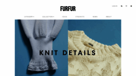 What Furfurfur.jp website looked like in 2018 (5 years ago)