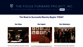 What Focusforwardproject.org website looked like in 2018 (5 years ago)