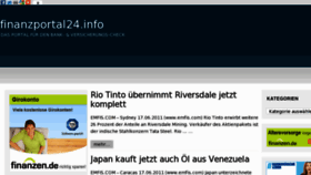 What Finanzportal24.info website looked like in 2011 (12 years ago)
