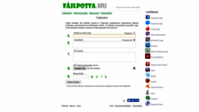 What Fileposta.hu website looked like in 2018 (5 years ago)
