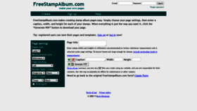 What Freestampalbum.com website looked like in 2018 (5 years ago)