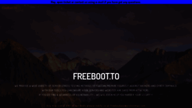 What Freeboot.to website looked like in 2018 (6 years ago)
