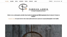 What Fabricelowys.com website looked like in 2018 (5 years ago)