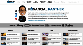 What Financialpanther.co website looked like in 2018 (5 years ago)