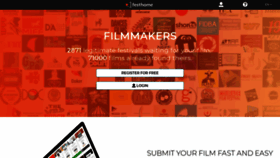 What Filmmakers.festhome.com website looked like in 2018 (5 years ago)
