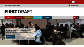 What Firstdraftnews.com website looked like in 2018 (5 years ago)