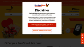 What Freestylelibre.com.au website looked like in 2018 (5 years ago)