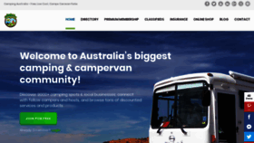 What Freerangecamping.com.au website looked like in 2018 (5 years ago)