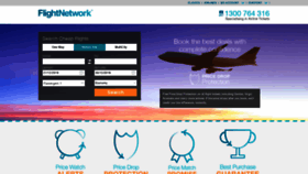 What Flightnetwork.com.au website looked like in 2018 (5 years ago)