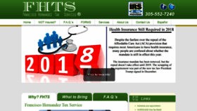 What Fhts1040.com website looked like in 2018 (5 years ago)
