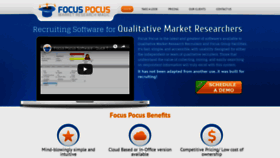 What Focuspocussoftware.com website looked like in 2018 (5 years ago)