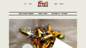 What Fredsmeatandbread.com website looked like in 2019 (5 years ago)