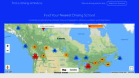 What Find-a-driving-school.ca website looked like in 2019 (5 years ago)