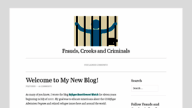 What Fraudscrookscriminals.com website looked like in 2019 (5 years ago)