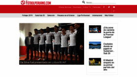 What Futbolperuano.com website looked like in 2019 (5 years ago)