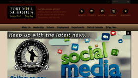 What Fortmillschools.org website looked like in 2019 (6 years ago)