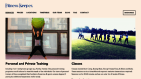 What Fitnesskeeper.com.au website looked like in 2019 (5 years ago)
