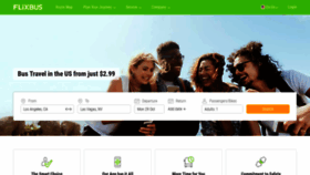 What Flixbus.com website looked like in 2019 (5 years ago)
