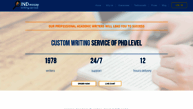 What Findwritingservice.com website looked like in 2019 (5 years ago)