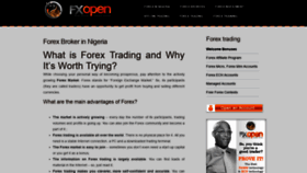 What Fxopennigeria.com website looked like in 2019 (5 years ago)