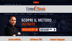 What Forexoclock.it website looked like in 2019 (5 years ago)